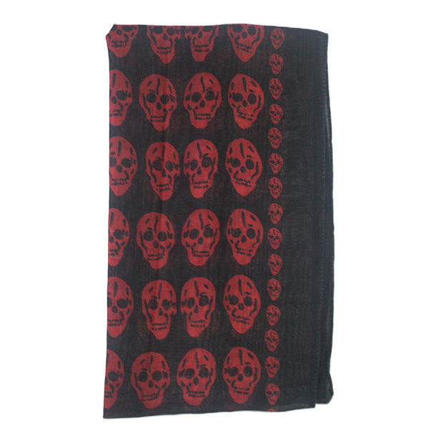 Skull Print Scarf