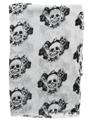 Skull & Scrolls Print Scarf