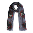 Skulls, Roses & Thorns Printed Scarf