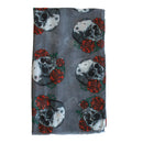 Skulls & Roses Printed Scarf