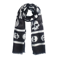 Skulls & Crossbones Printed Scarf