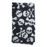 Skulls & Crossbones Printed Scarf