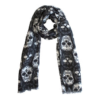 Sugar Skull Printed Scarf