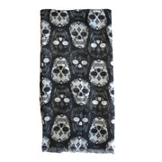 Sugar Skull Printed Scarf