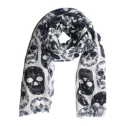 Sugar Skull Printed Scarf