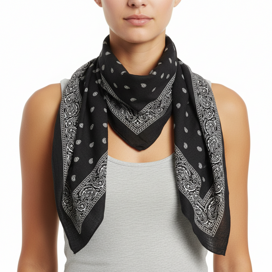 Meter x Meter Paisley Print Square Scarf