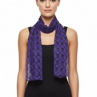 Meter x Meter Skull & Crossbones Print Square Scarf