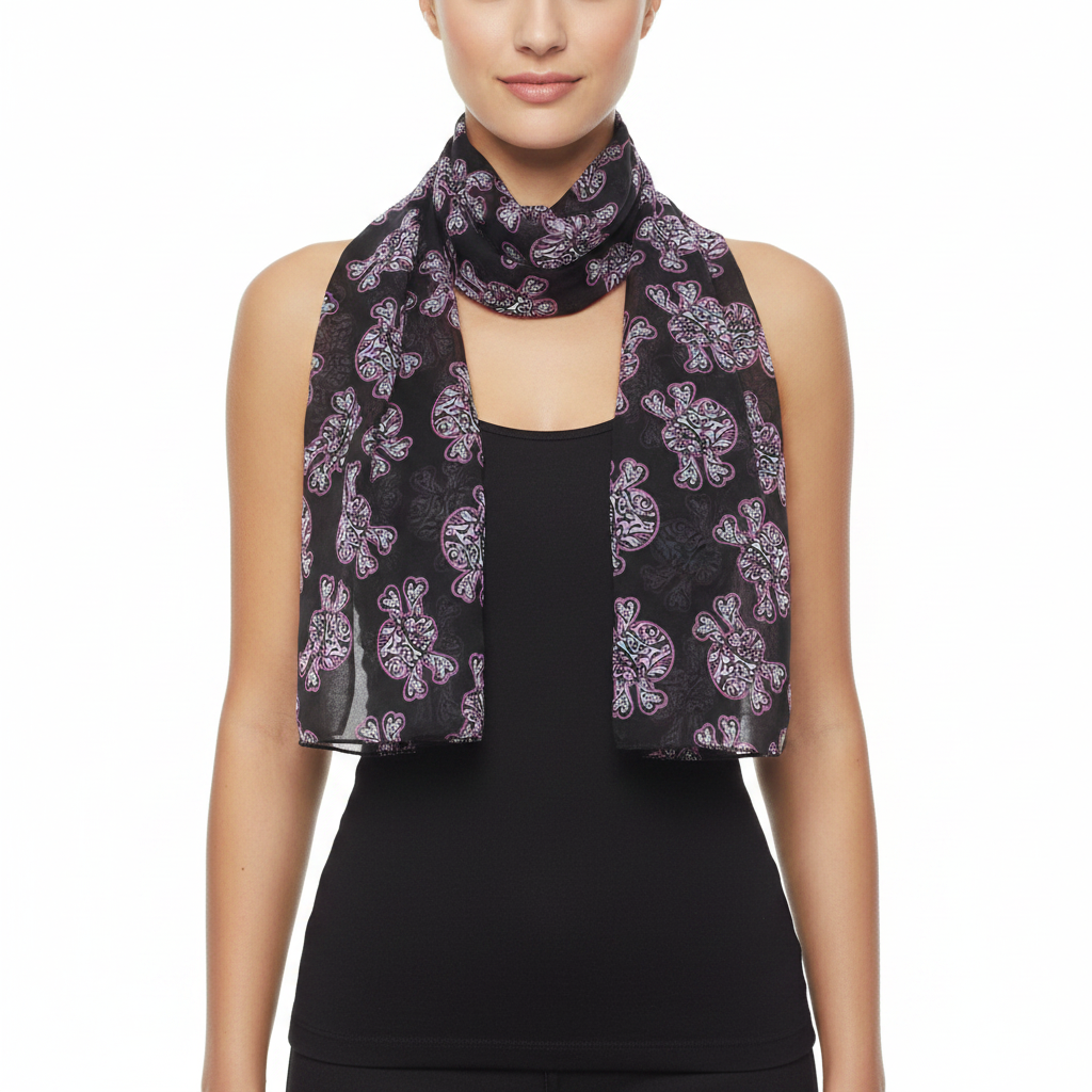 Skull & Crossbones Sash Scarf