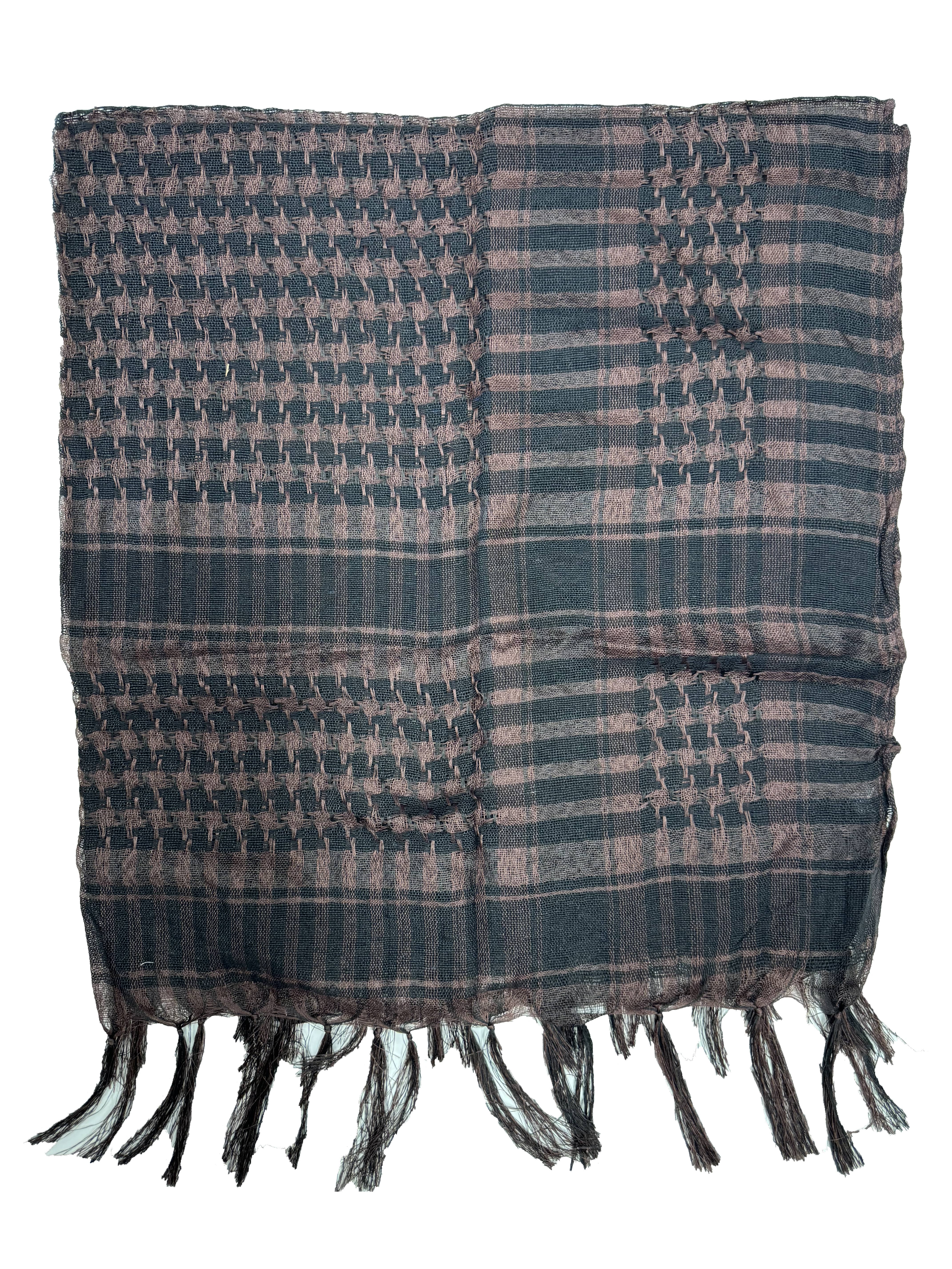 PLO Arafat Square Scarf with Tassels