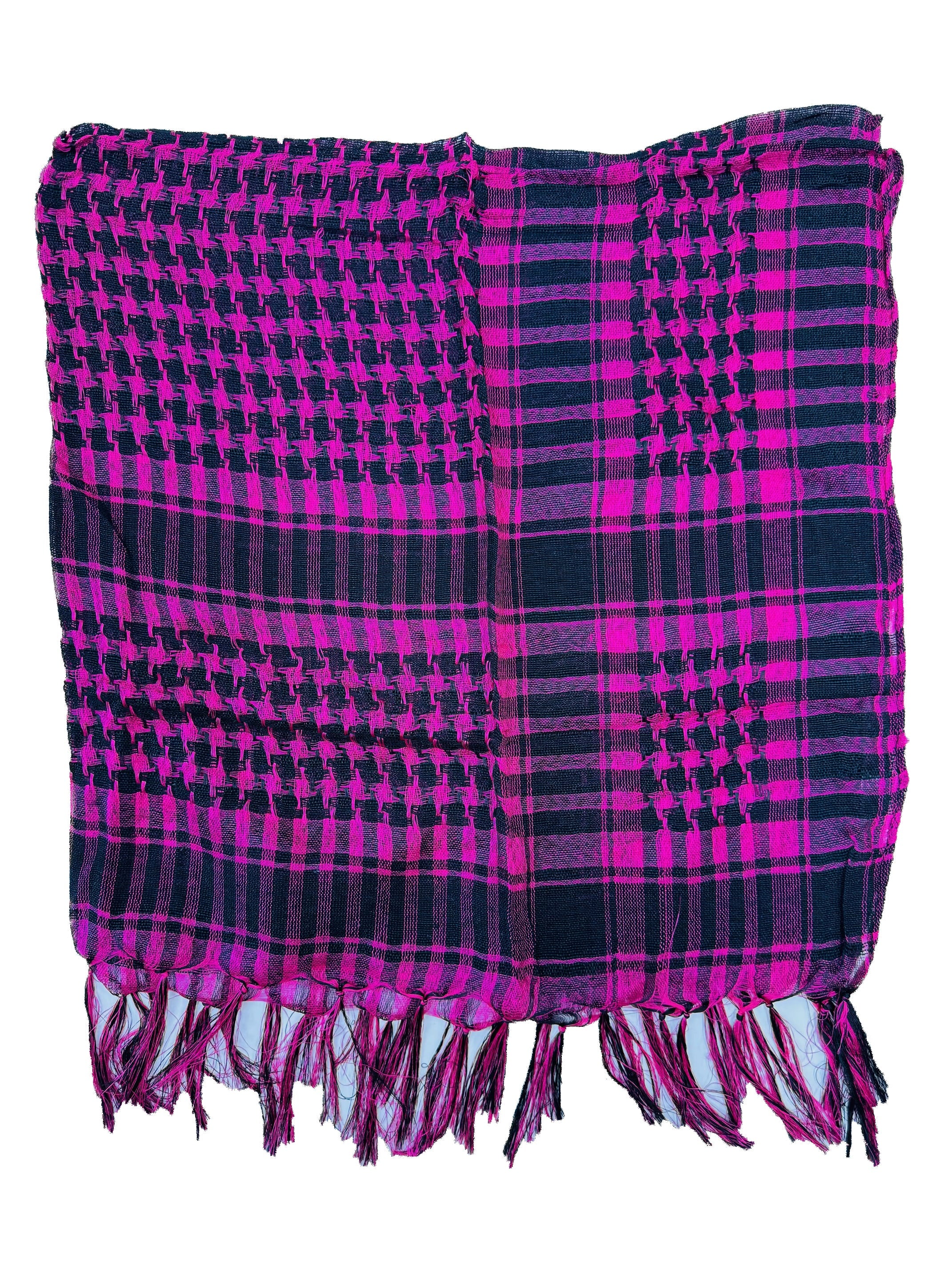 PLO Arafat Square Scarf with Tassels
