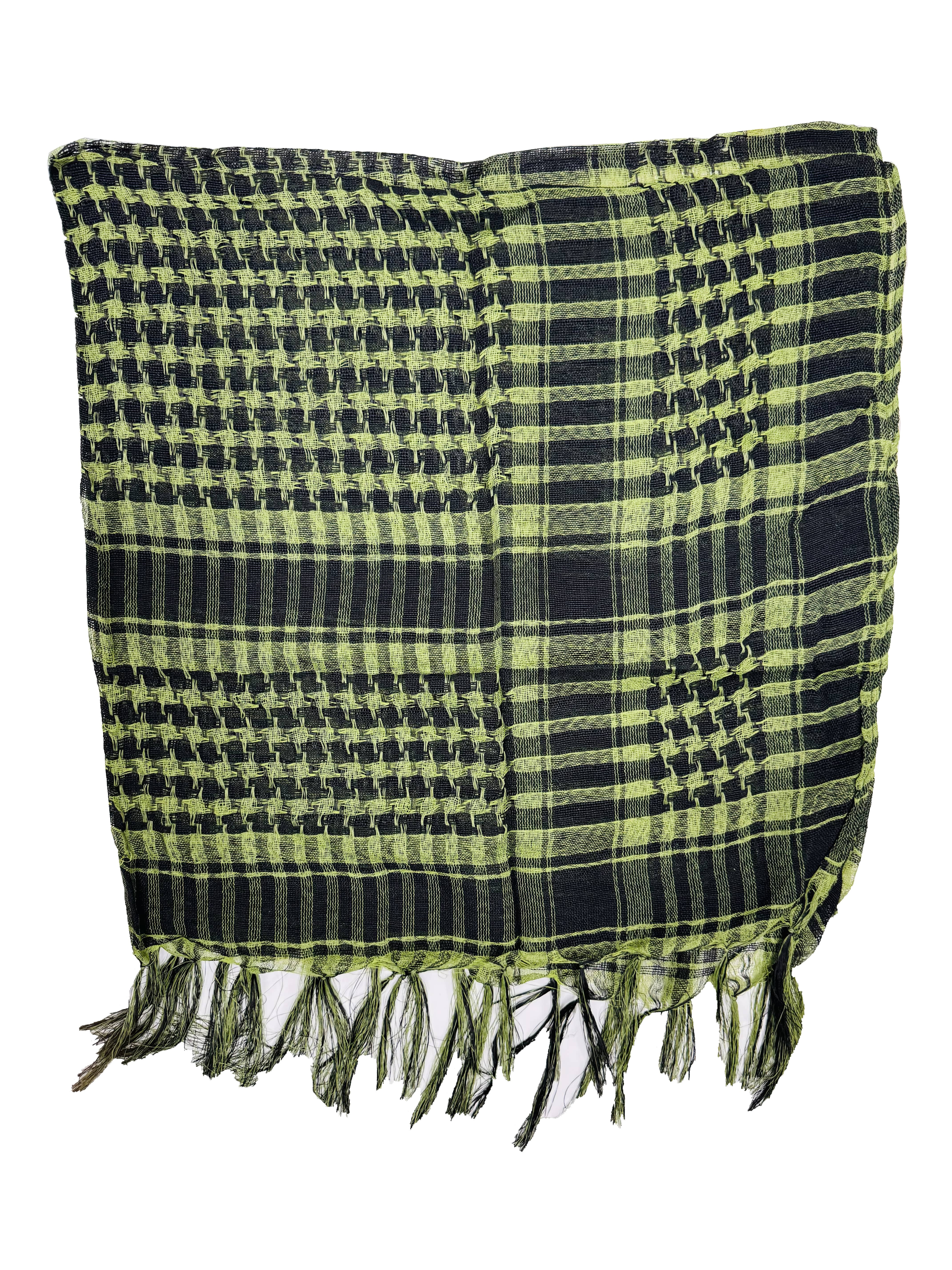 PLO Arafat Square Scarf with Tassels