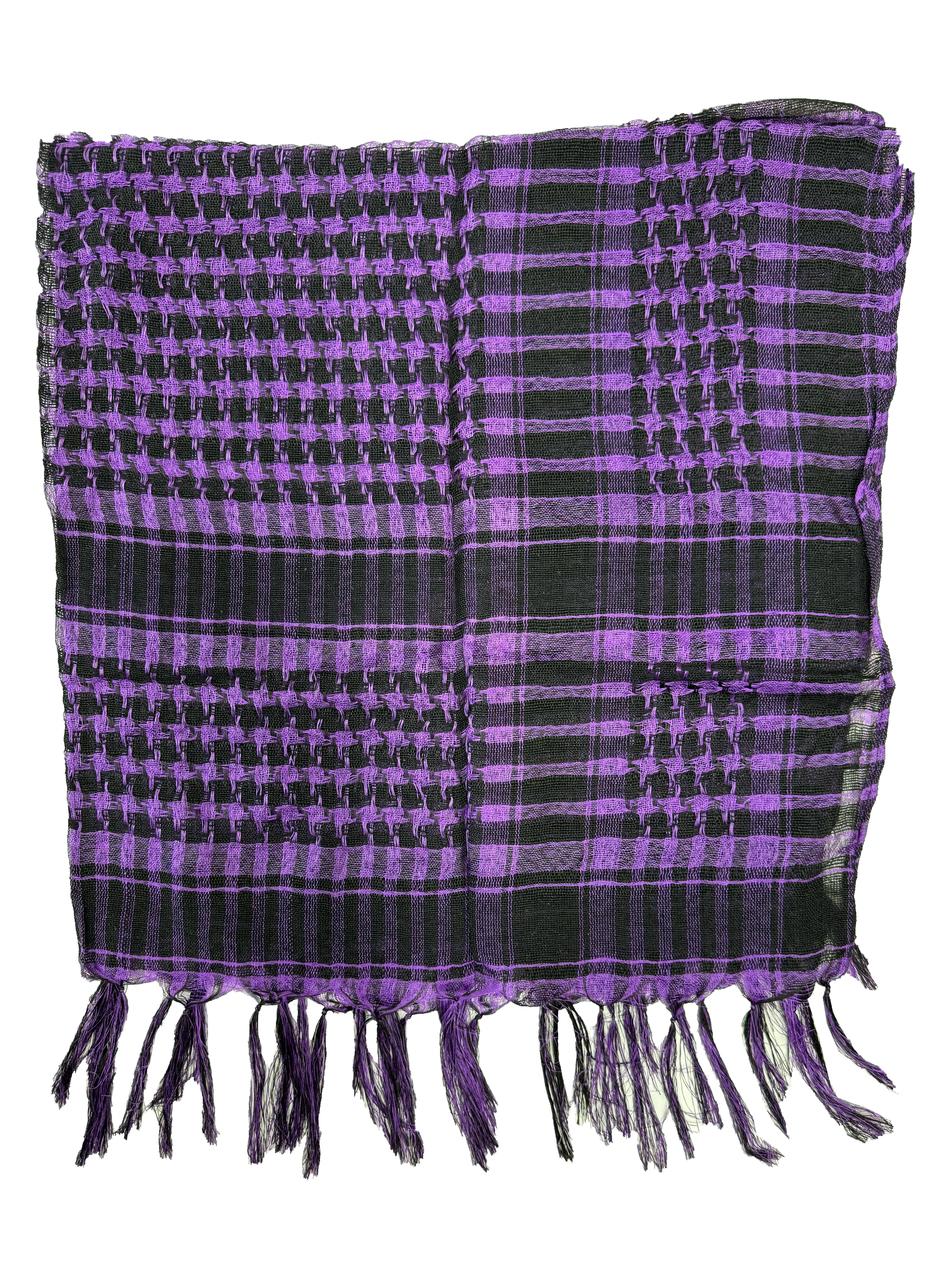 PLO Arafat Square Scarf with Tassels
