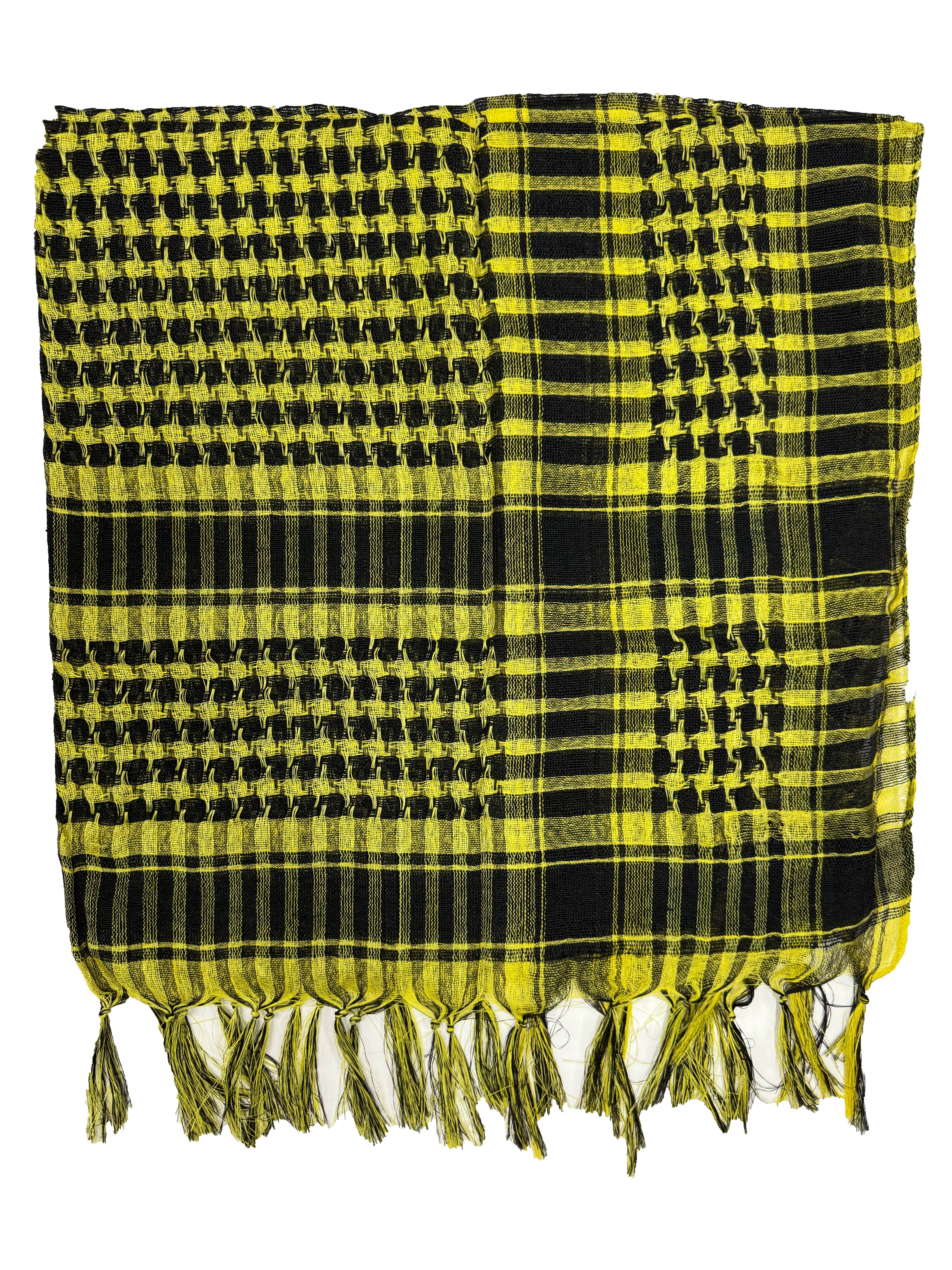 PLO Arafat Square Scarf with Tassels
