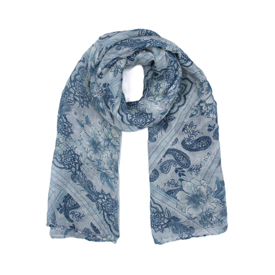 Floral Paisley Lightweight Soft Printed Scarf