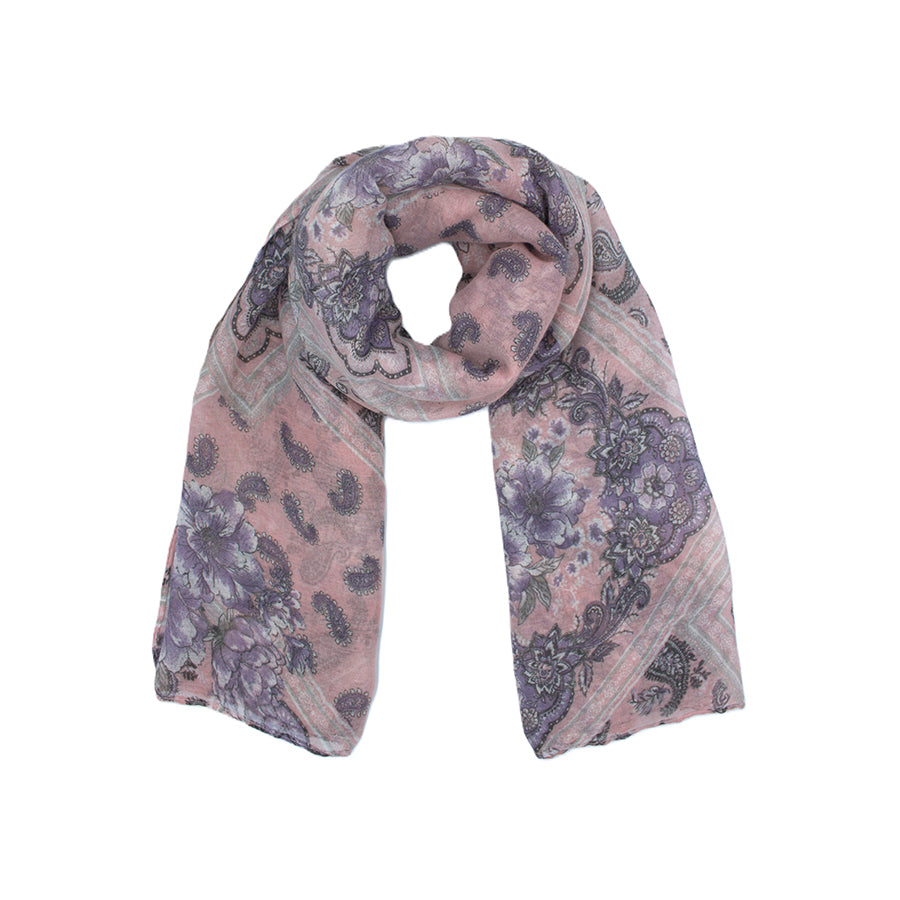Floral Paisley Lightweight Soft Printed Scarf