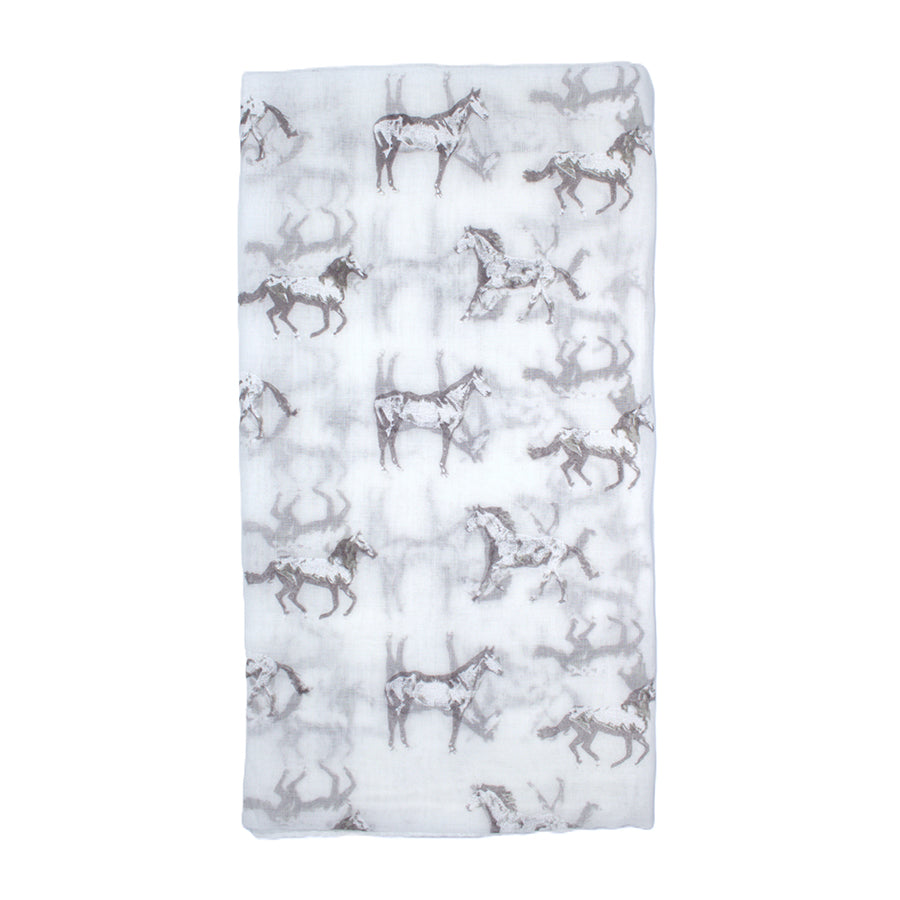 Horse Printed Scarf