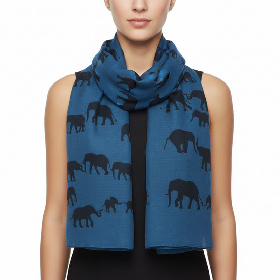 Elephant Printed Scarf