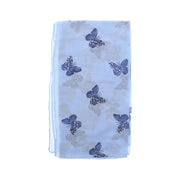 Printed Glitter Butterfly Scarf