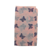 Printed Glitter Butterfly Scarf