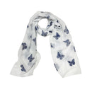 Glitter Butterfly Printed Scarf