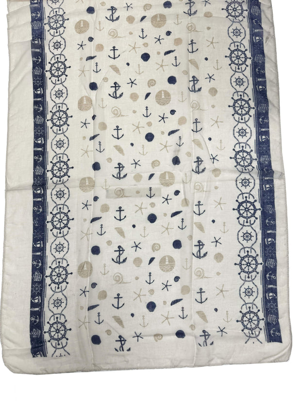 Nautical & Anchor Printed Scarf
