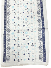 Nautical & Anchor Printed Scarf