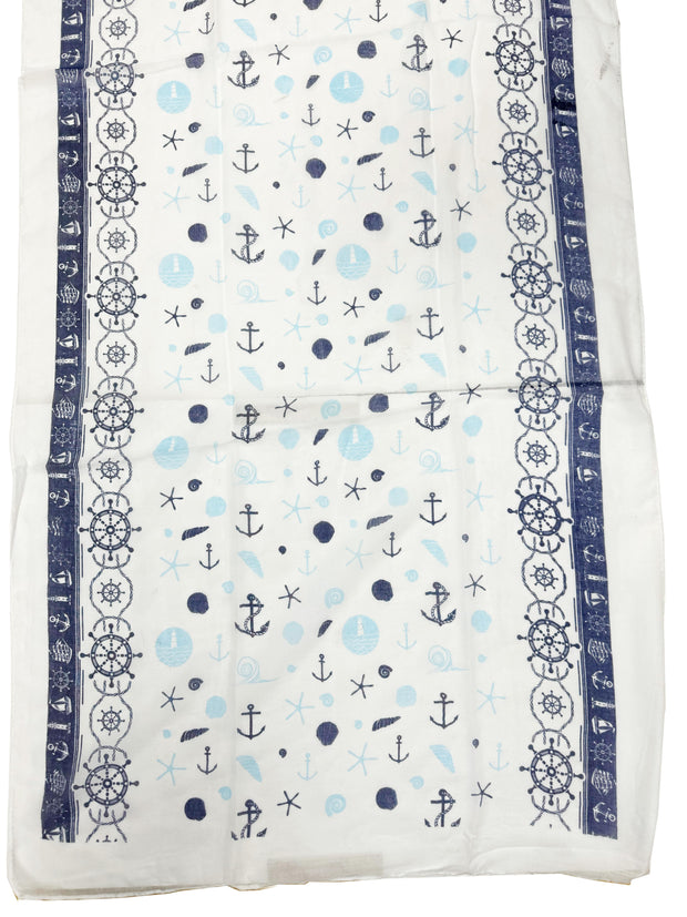 Nautical & Anchor Printed Scarf