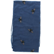 Large Glitter Bumble Bee Printed Scarf