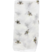 Large Glitter Bumble Bee Printed Scarf