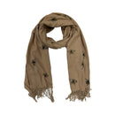 Thick Winter Large Glitter Bumble Bee Printed Scarf