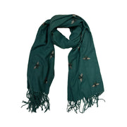 Thick Winter Large Glitter Bumble Bee Printed Scarf