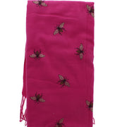 Thick Winter Large Glitter Bumble Bee Printed Scarf