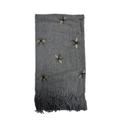Thick Winter Large Glitter Bumble Bee Printed Scarf