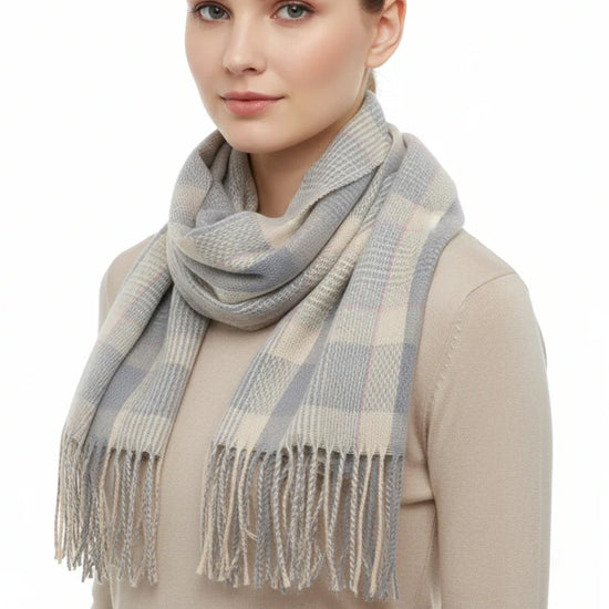 Alternative Checkered Soft Winter Scarves