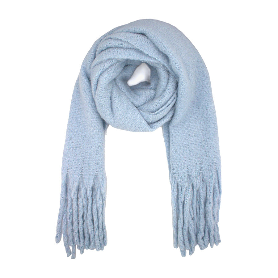 Plain Fluffy Thick Winter Scarf