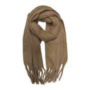 Plain Fluffy Thick Winter Scarf