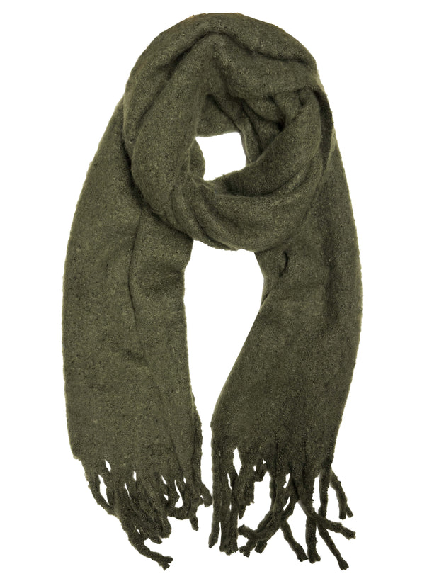 Plain Fluffy Thick Winter Scarf