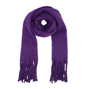 Plain Fluffy Thick Winter Scarf