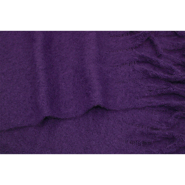 Plain Fluffy Thick Winter Scarf