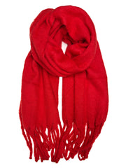 Plain Fluffy Thick Winter Scarf