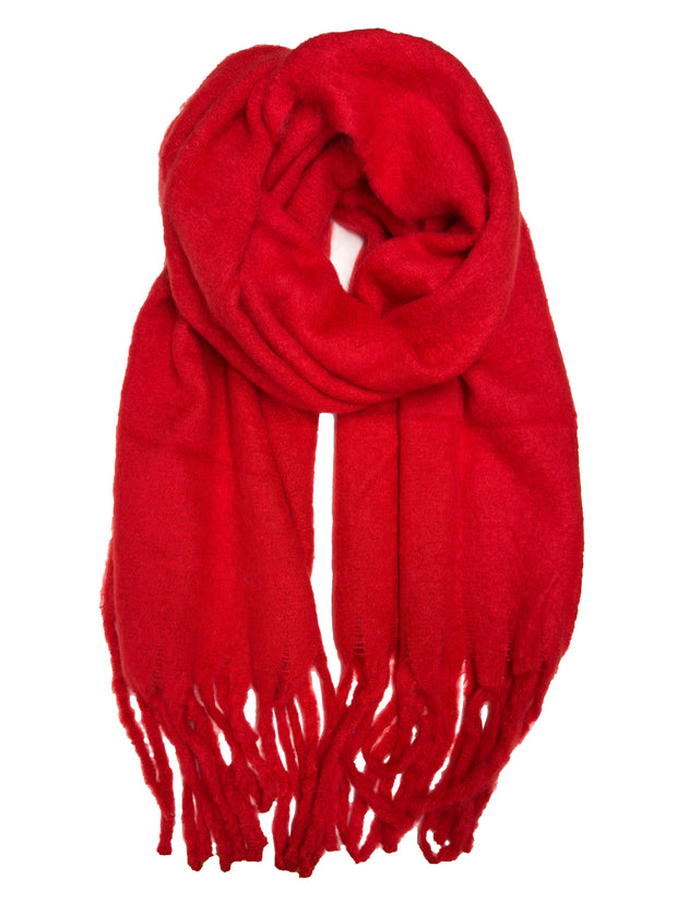 Plain Fluffy Thick Winter Scarf