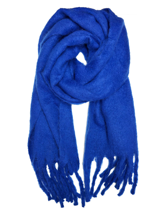 Plain Fluffy Thick Winter Scarf