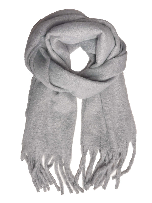 Plain Fluffy Thick Winter Scarf