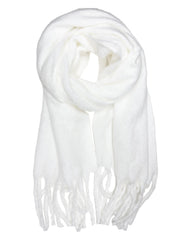 Plain Fluffy Thick Winter Scarf