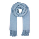 Soft Plain Thinner Wide Winter Scarf