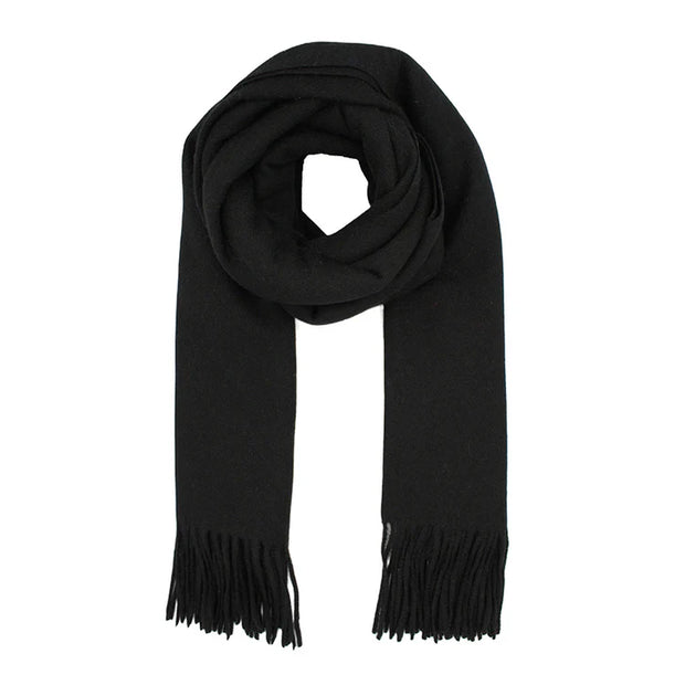 Soft Plain Thinner Wide Winter Scarf