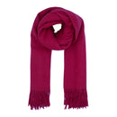 Soft Plain Thinner Wide Winter Scarf