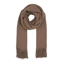 Soft Plain Thinner Wide Winter Scarf