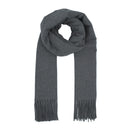 Soft Plain Thinner Wide Winter Scarf
