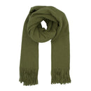 Soft Plain Thinner Wide Winter Scarf